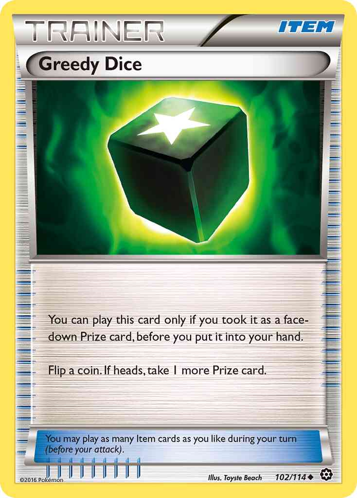 Greedy Dice - 102/114 - Uncommon [xy11-102] [Reverse Holo]