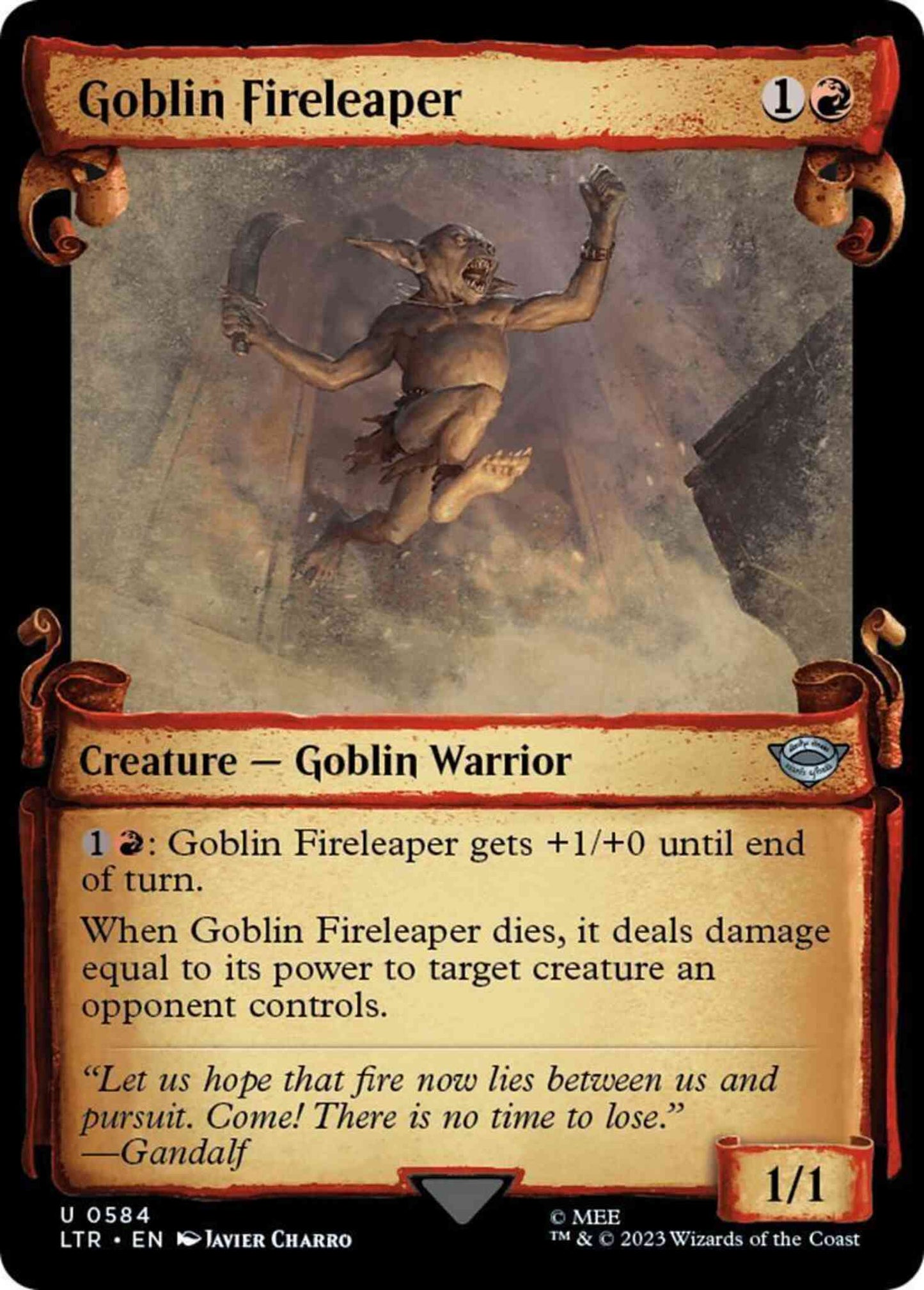 Goblin Fireleaper [584] [Scrolls Showcase] [The Lord of the Rings: Tales of Middle-earth] [Non-Foil]