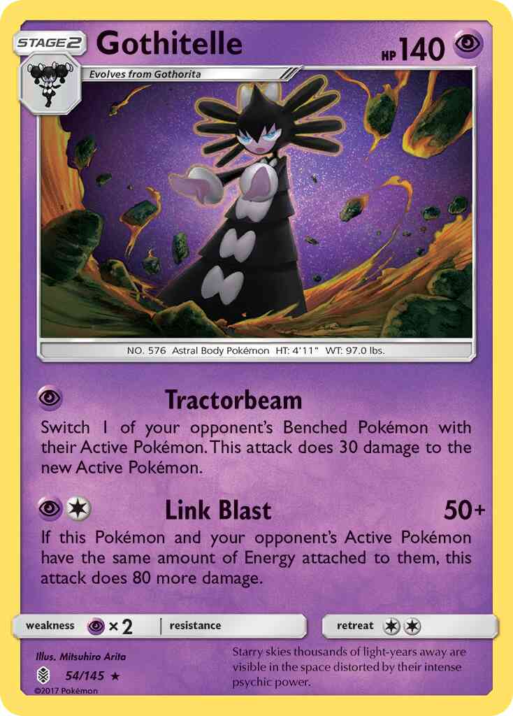Gothitelle - 54/145 - Rare [sm2-54] [Reverse Holo]