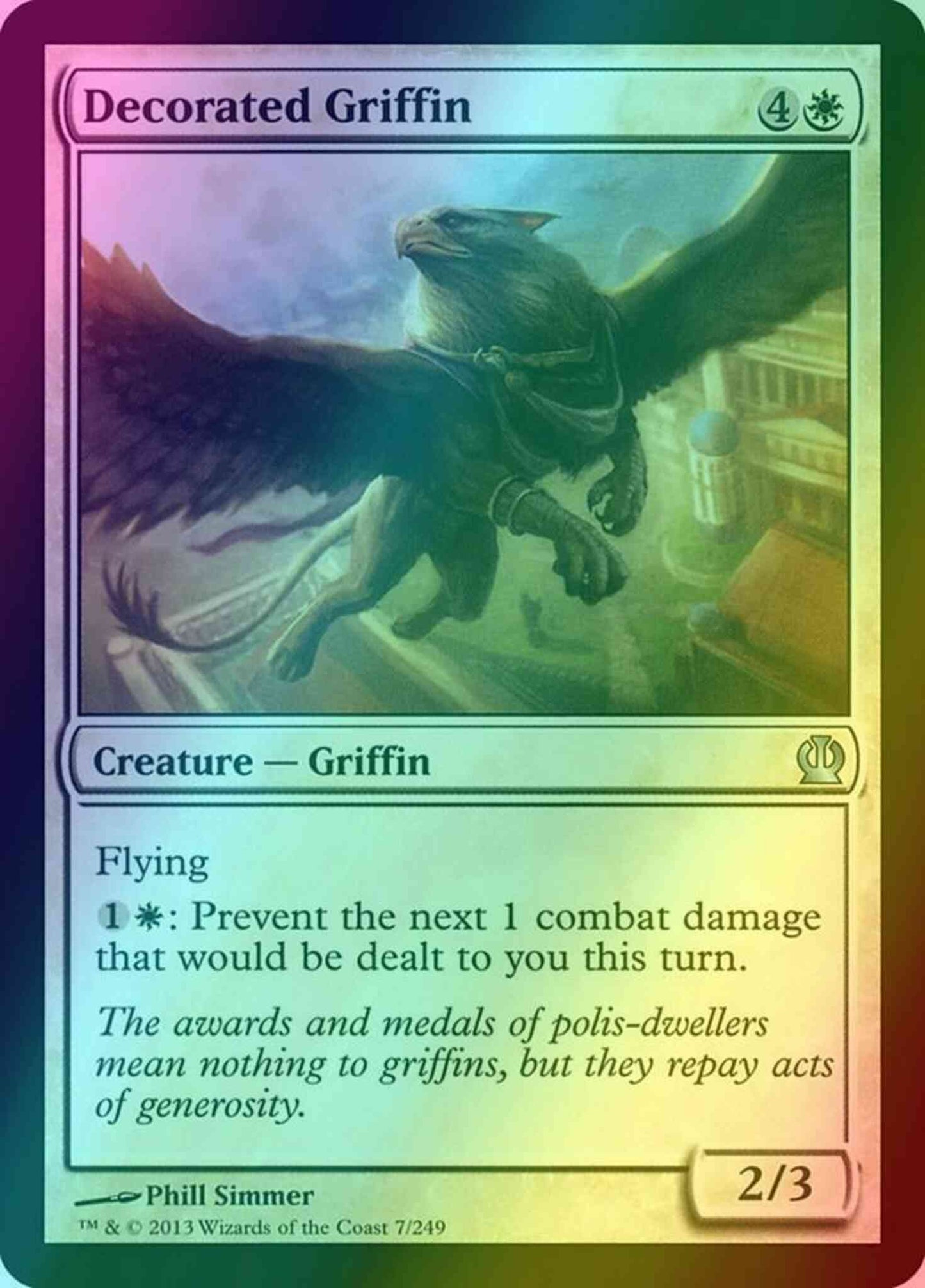 Decorated Griffin [7] [Theros] [Foil]
