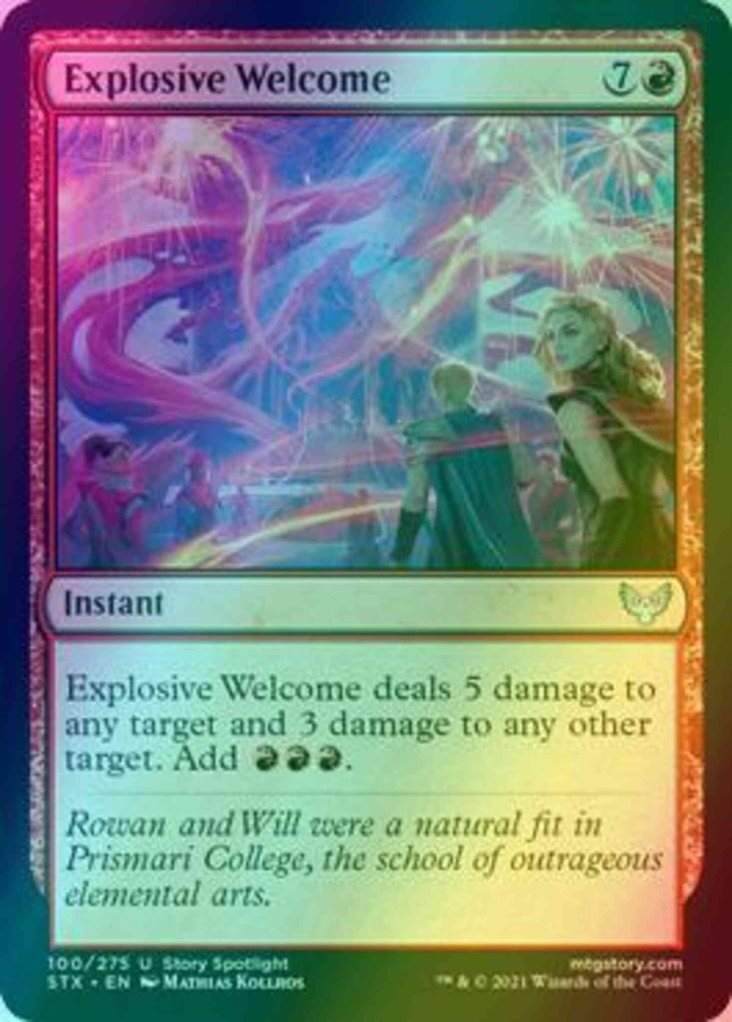 Explosive Welcome [100] [Strixhaven: School of Mages] [Foil]