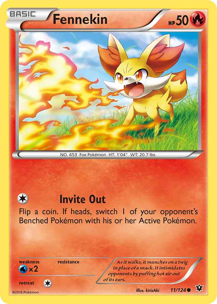 Fennekin - 11/124 - Common [xy10-11] [Non-Holo]
