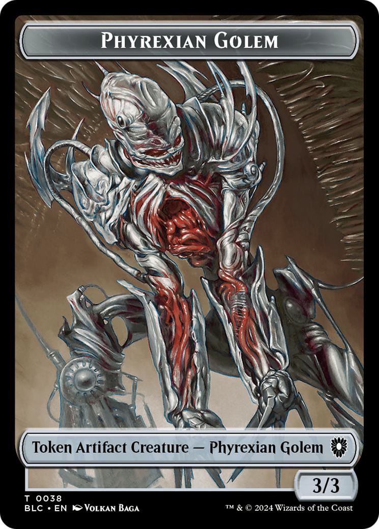 Faerie Token (12) // Phyrexian Golem Token (38) [Bloomburrow: Commander: Tokens] [Non-Foil]