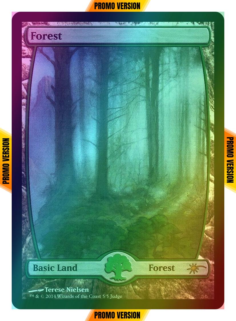 Forest [2014] [5x] [Full Art] [Judge Gift Cards 2014] [Foil]