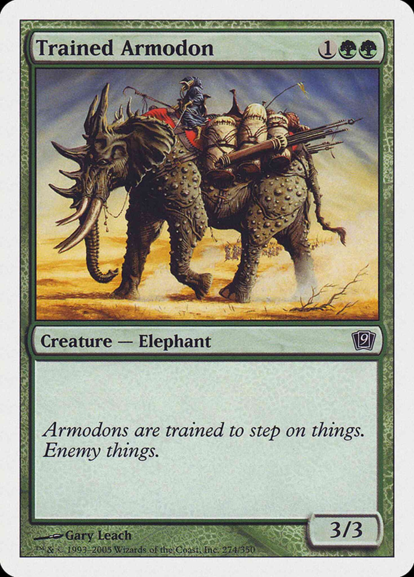 Trained Armodon [274] [Ninth Edition] [Non-Foil]