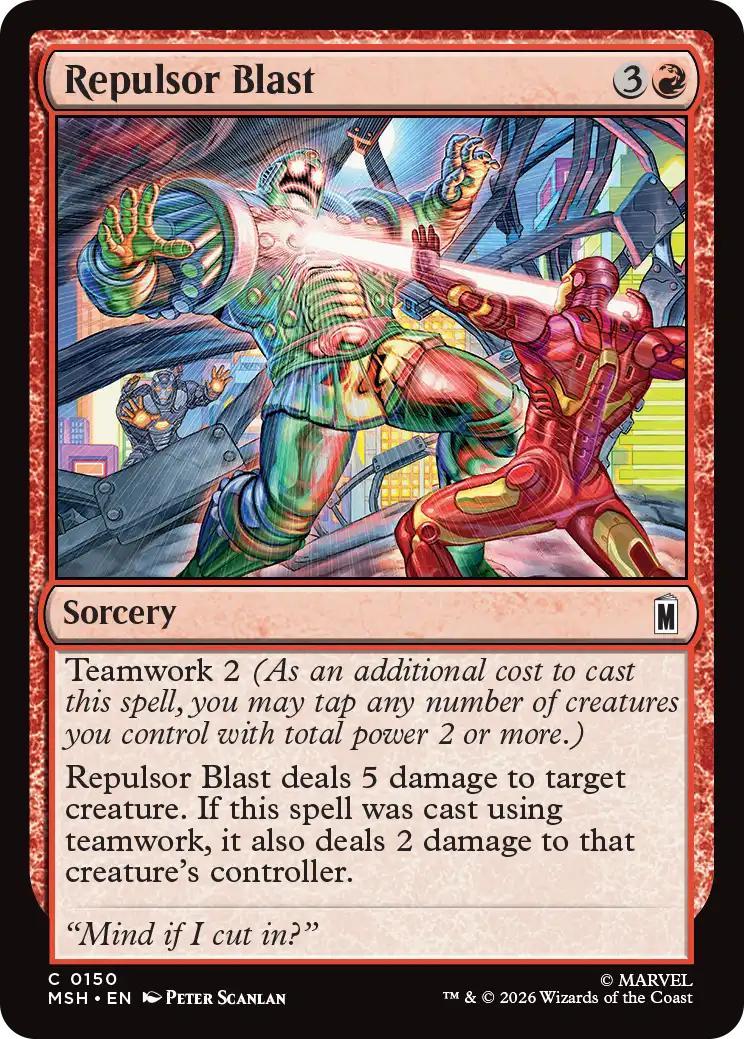 Repulsor Blast [150] [Marvel Super Heroes] [Non-Foil]