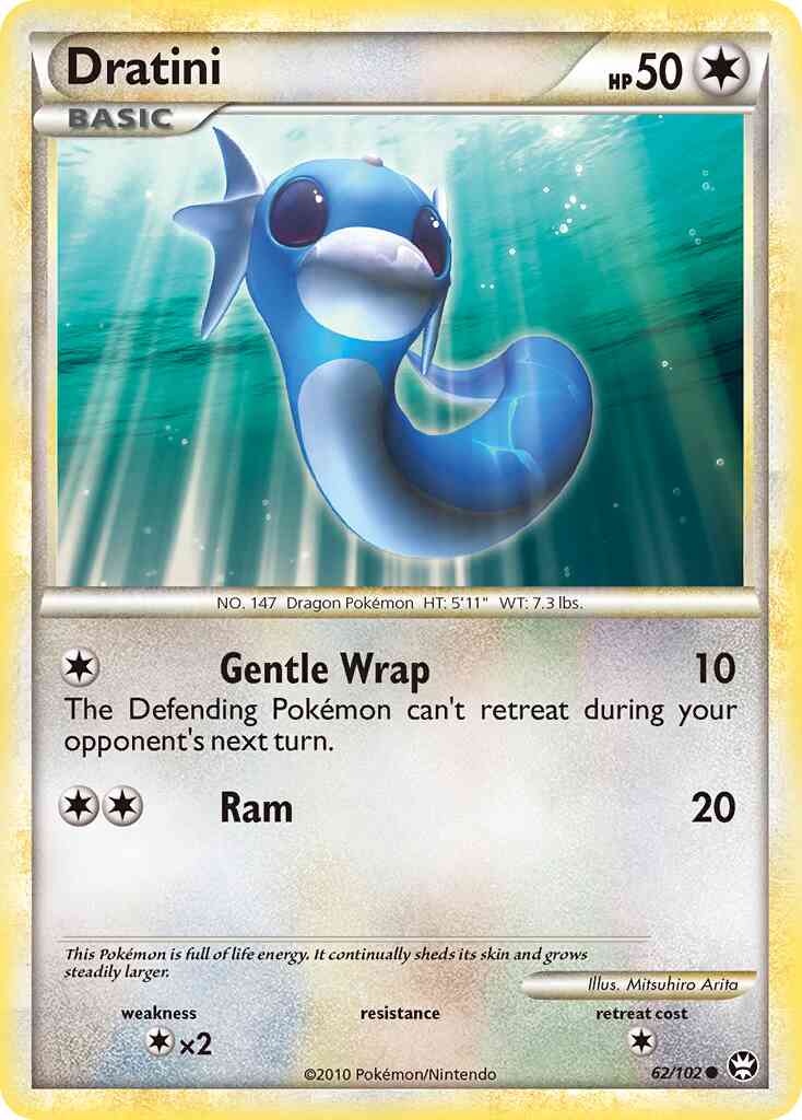Dratini - 62/102 - Common [hgss4-62] [Reverse Holo]