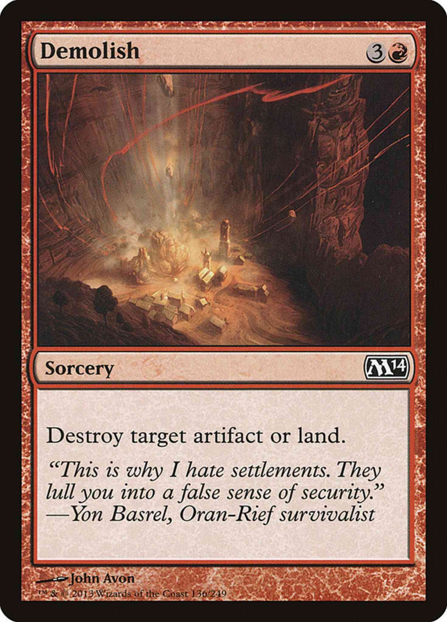 Demolish [136] [Magic 2014] [Non-Foil]