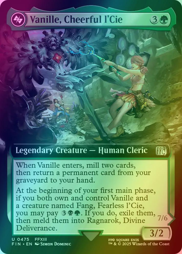 Vanille, Cheerful l'Cie // Ragnarok, Divine Deliverance [475] [Extended Art] [FINAL FANTASY] [Foil]