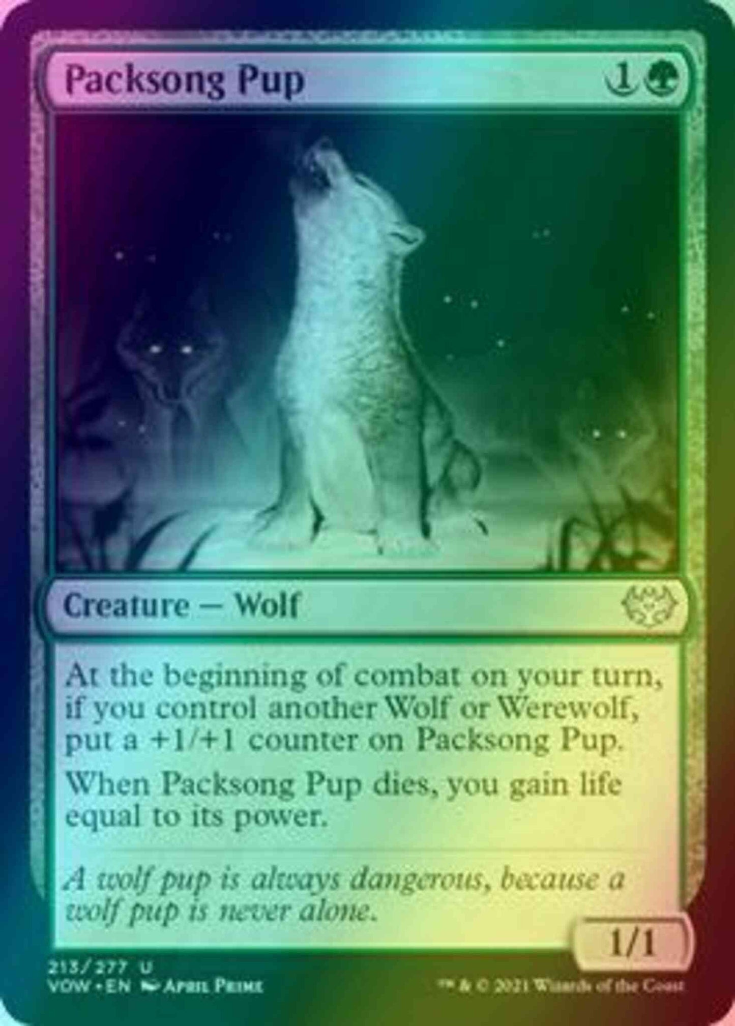 Packsong Pup [213] [Innistrad: Crimson Vow] [Foil]