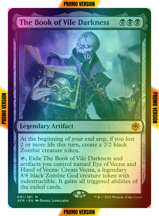 The Book of Vile Darkness [Promo Pack] [91p] [Adventures in the Forgotten Realms Promos] [Foil]