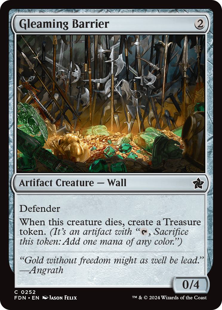 Gleaming Barrier [252] [Foundations] [Non-Foil]