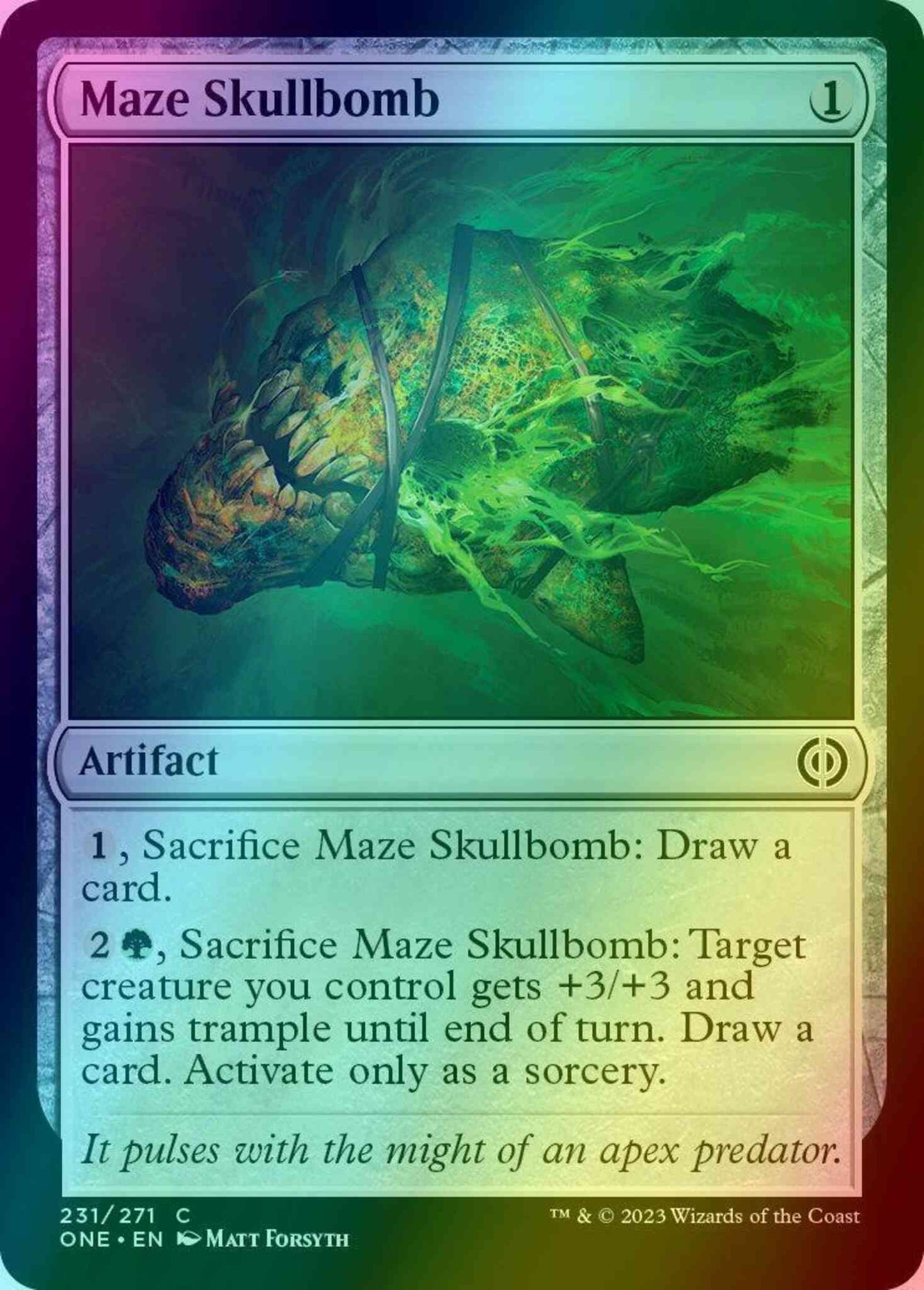 Maze Skullbomb [231] [Phyrexia: All Will Be One] [Foil]