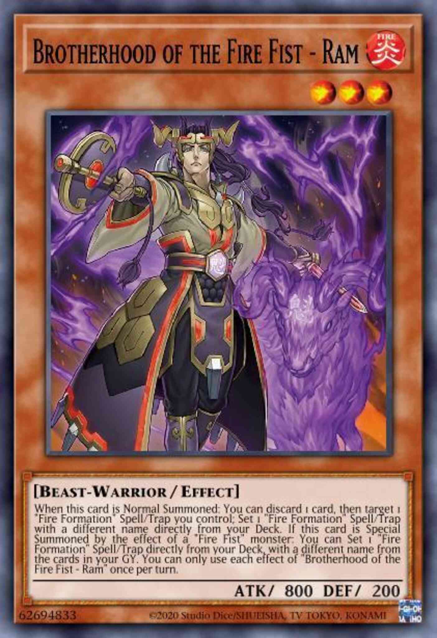 Brotherhood of the Fire Fist - Ram - FIGA-EN011 - Secret Rare - 1st Edition