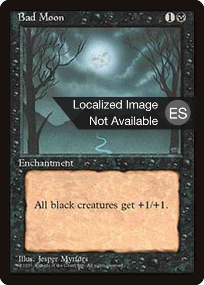 Bad Moon - Chinese [120] [Fourth Edition Black Border: Chinese] [Non-Foil]