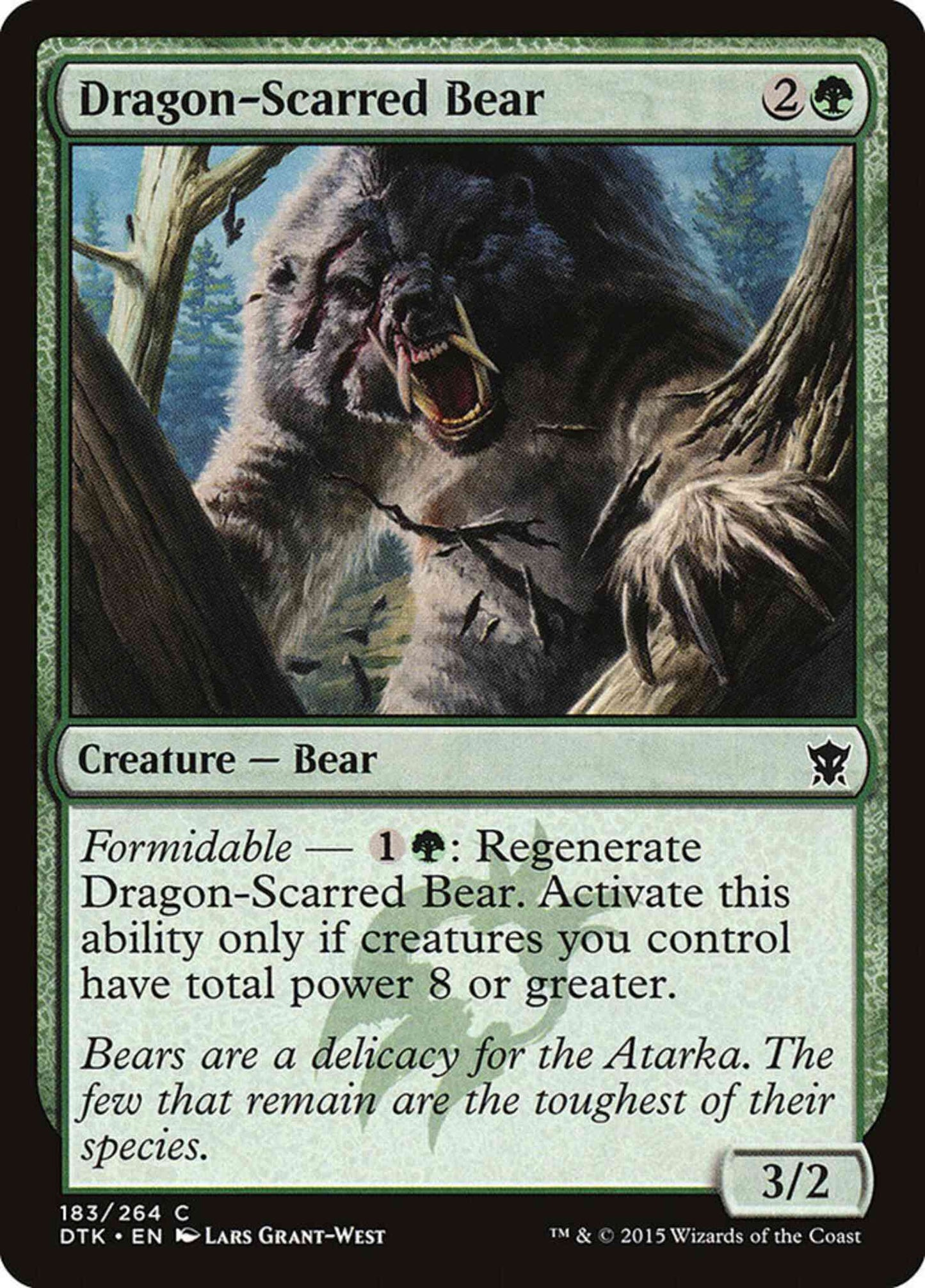 Dragon-Scarred Bear [183] [Dragons Of Tarkir] [Non-Foil]