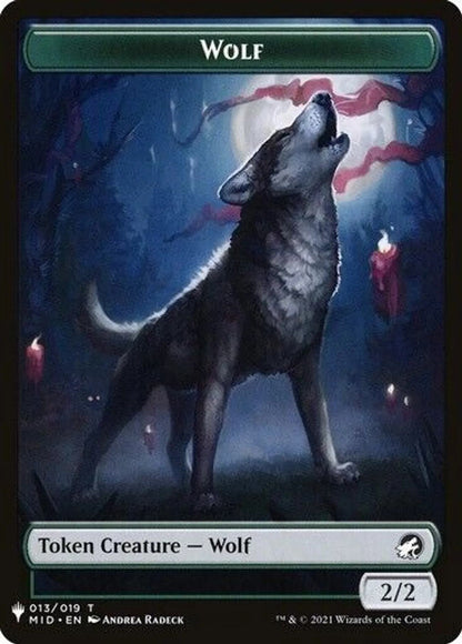 Vampire Token (01) // Wolf Token (13) [TXLN-1] [XLN/MID Set Symbol] [The List] [Non-Foil]