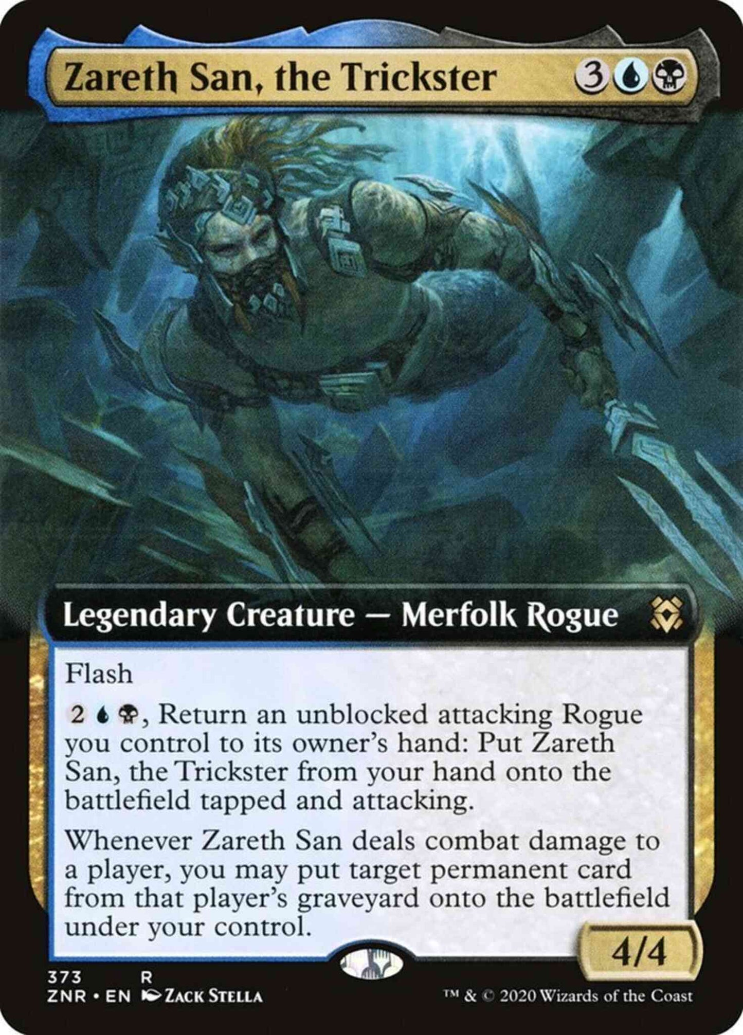 Zareth San, the Trickster [373] [Extended Art] [Zendikar Rising] [Non-Foil]