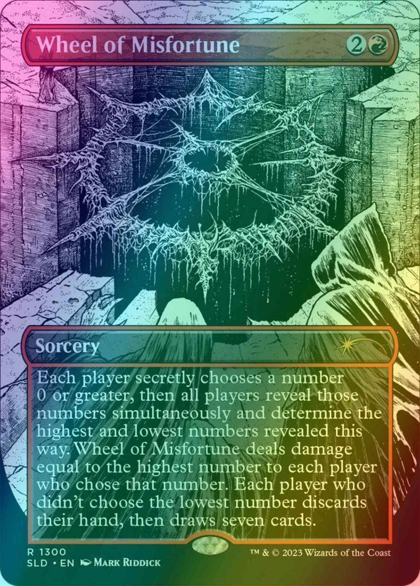Wheel of Misfortune [1300] [Borderless] [Death Is Temporary] [Secret Lair Drop] [Foil]