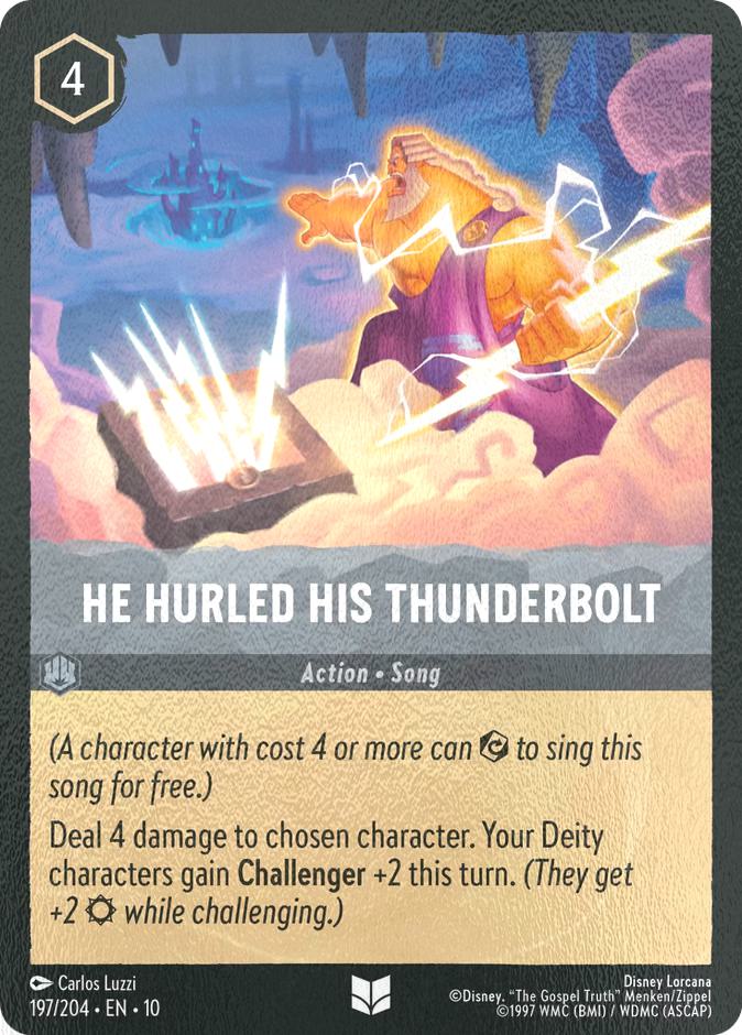 He Hurled His Thunderbolt - 197/204 [Whispers in the Well] [Cold Foil]