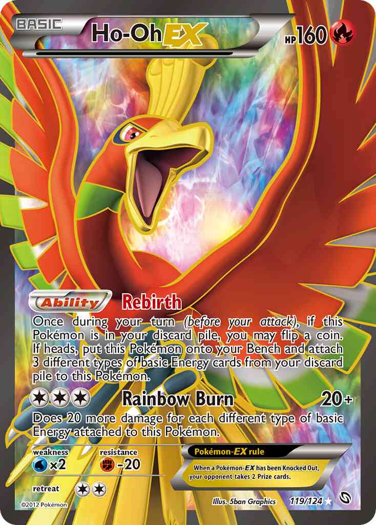 Ho-Oh-EX - 119/124 - Rare Ultra [bw6-119] [Ultra]