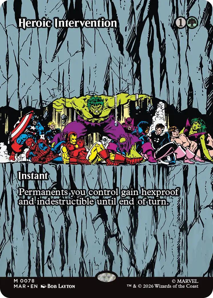 Heroic Intervention [78] [Borderless] [Source Material] [Marvel Universe] [Non-Foil]