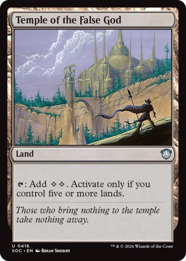Temple of the False God [416] [Secrets of Strixhaven: Commander] [Non-Foil]