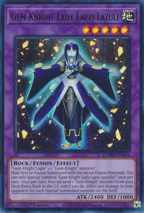 Gem-Knight Lady Lapis Lazuli - BLMM-EN144 - Ultra Rare - 1st Edition