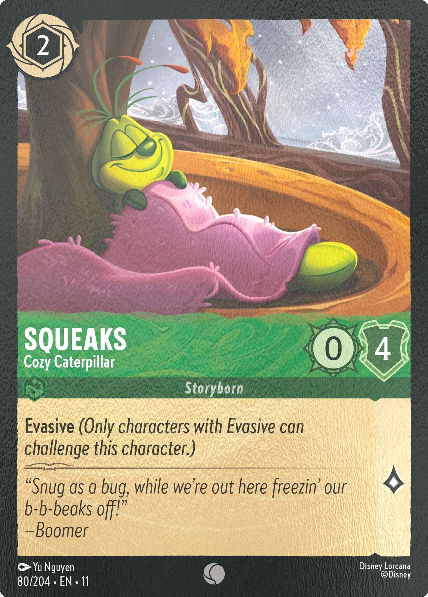 Squeaks - Cozy Caterpillar - 80/204 [Winterspell] [Cold Foil]