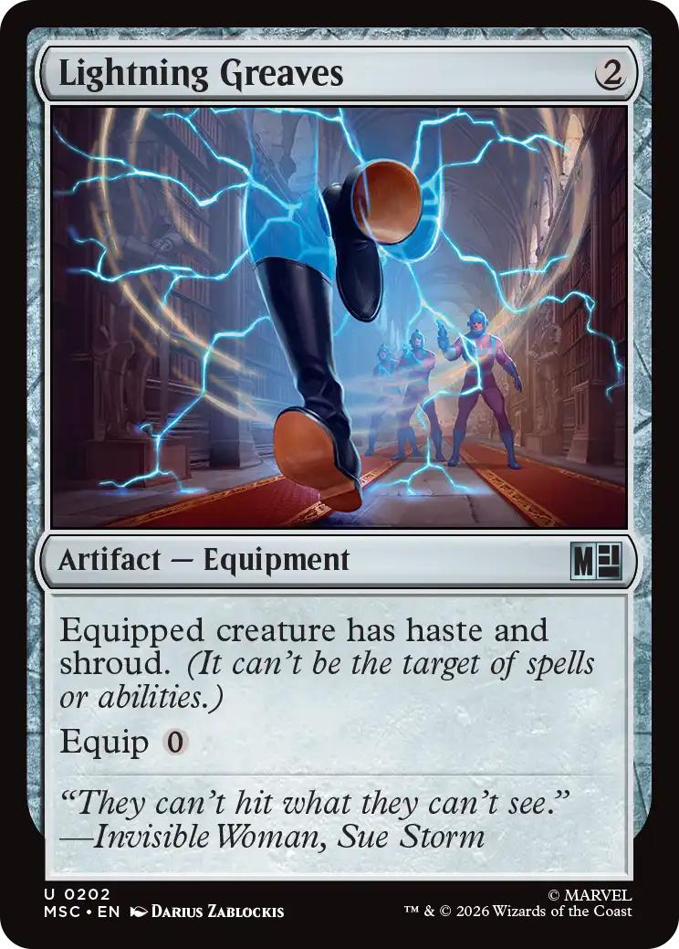 Lightning Greaves [202] [Marvel Super Heroes: Commander] [Non-Foil]