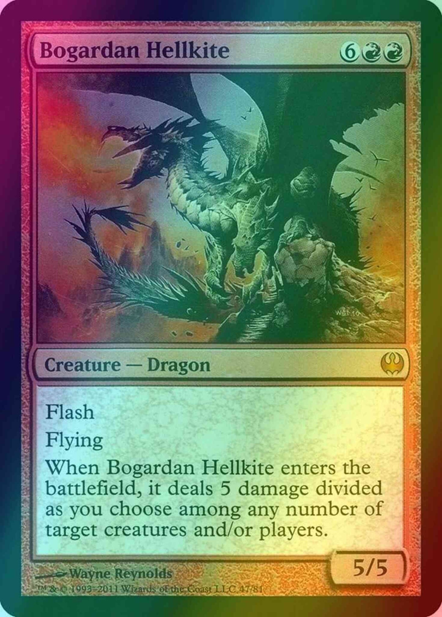 Bogardan Hellkite [47] [Duel Decks: Knights vs. Dragons] [Foil]