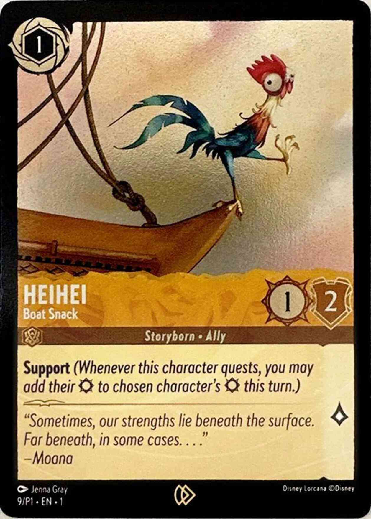 Heihei - Boat Snack - 9/P1 [Disney Lorcana Promo Cards] [Cold Foil]