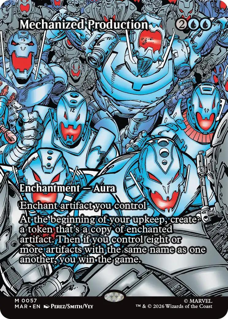 Mechanized Production [57] [Borderless] [Source Material] [Marvel Universe] [Non-Foil]