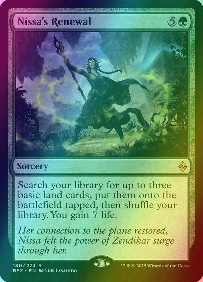 Nissa's Renewal [180] [Battle for Zendikar] [Foil]