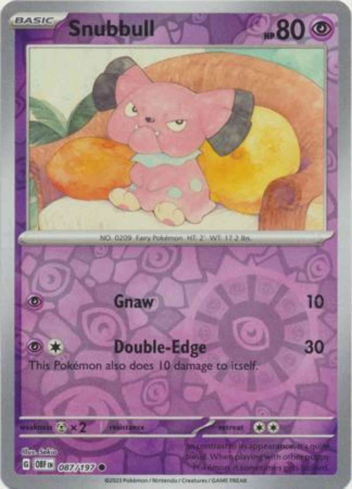 Snubbull - 087/197 - Common [sv03-087] [Reverse Holo]