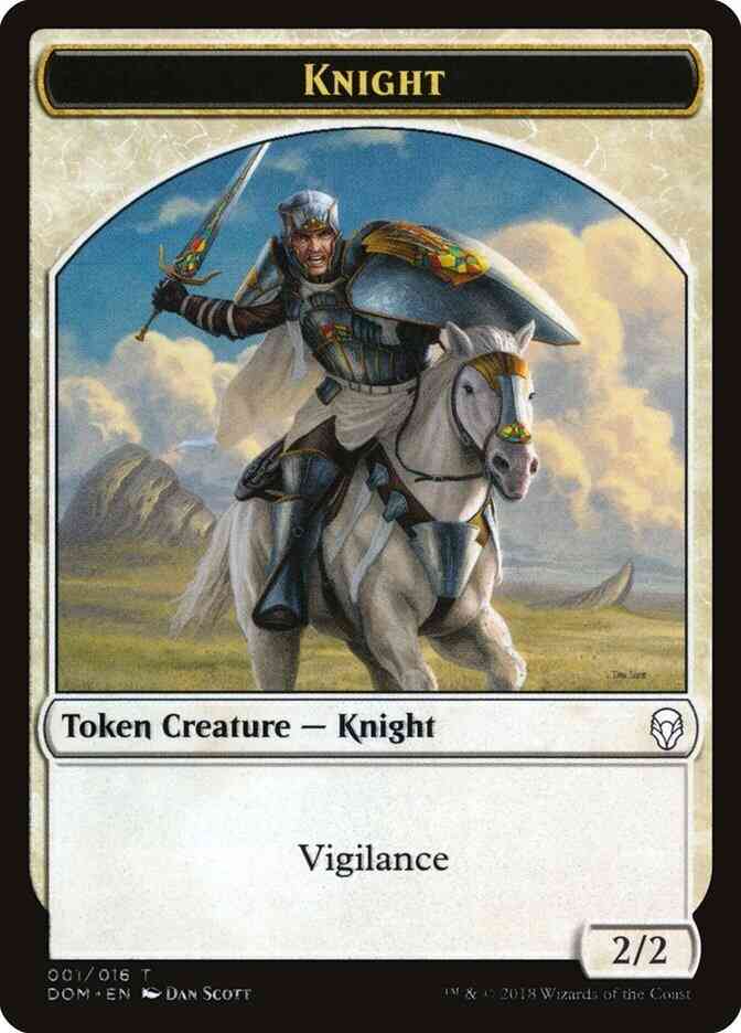 Knight Token [01] [Dominaria Tokens] [Non-Foil]