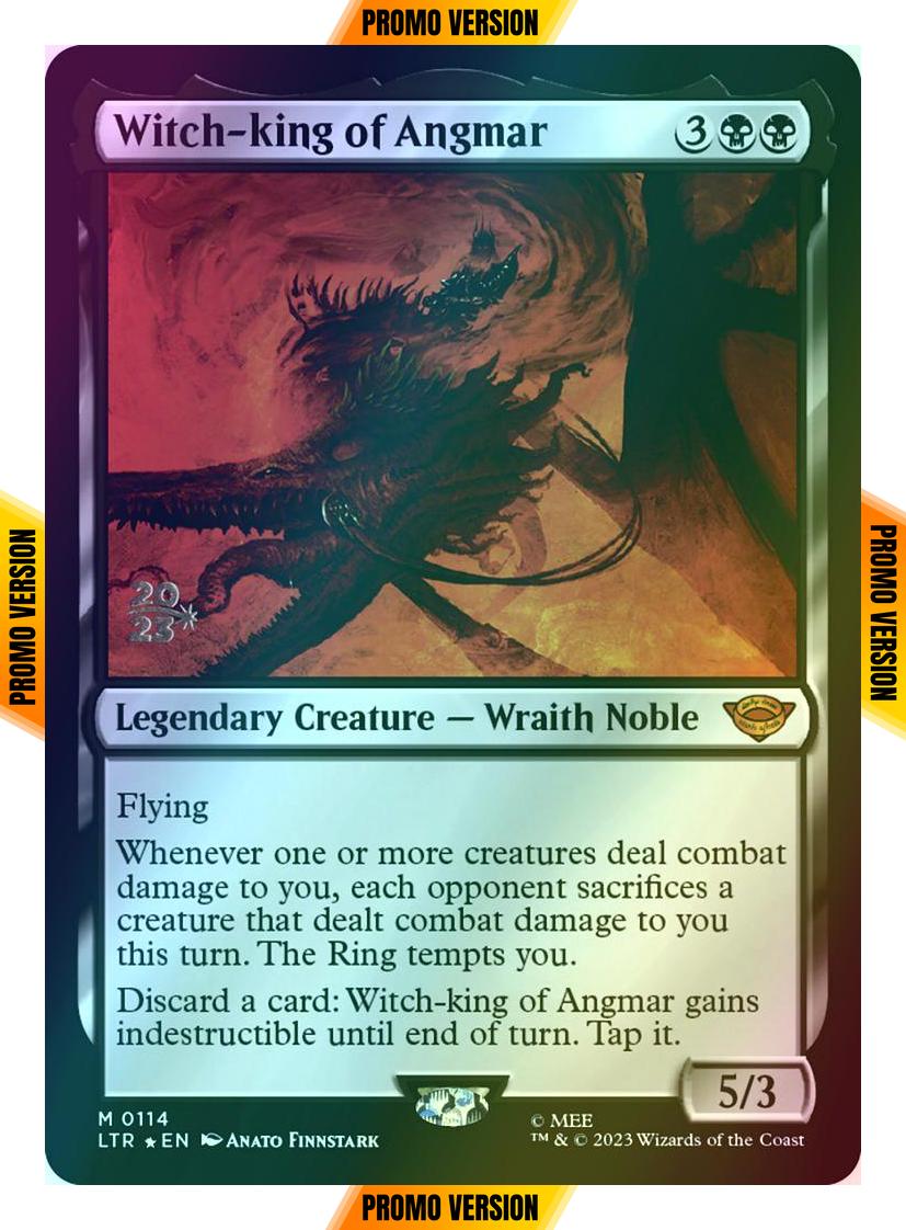 Witch-king of Angmar [114s] [Prerelease] [The Lord of the Rings: Tales of Middle-earth: Promos] [Foil]