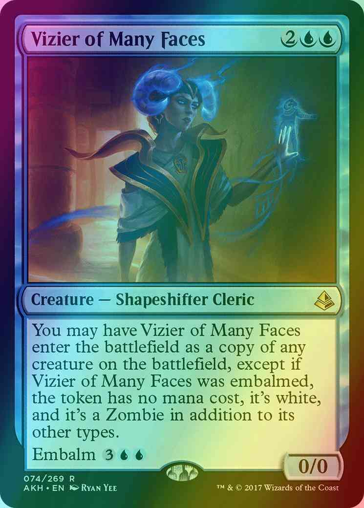 Vizier of Many Faces [74] [Amonkhet] [Foil]