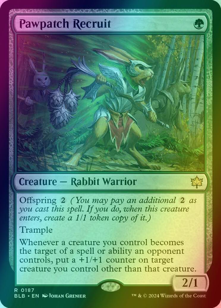 Pawpatch Recruit [187] [Bloomburrow] [Foil]
