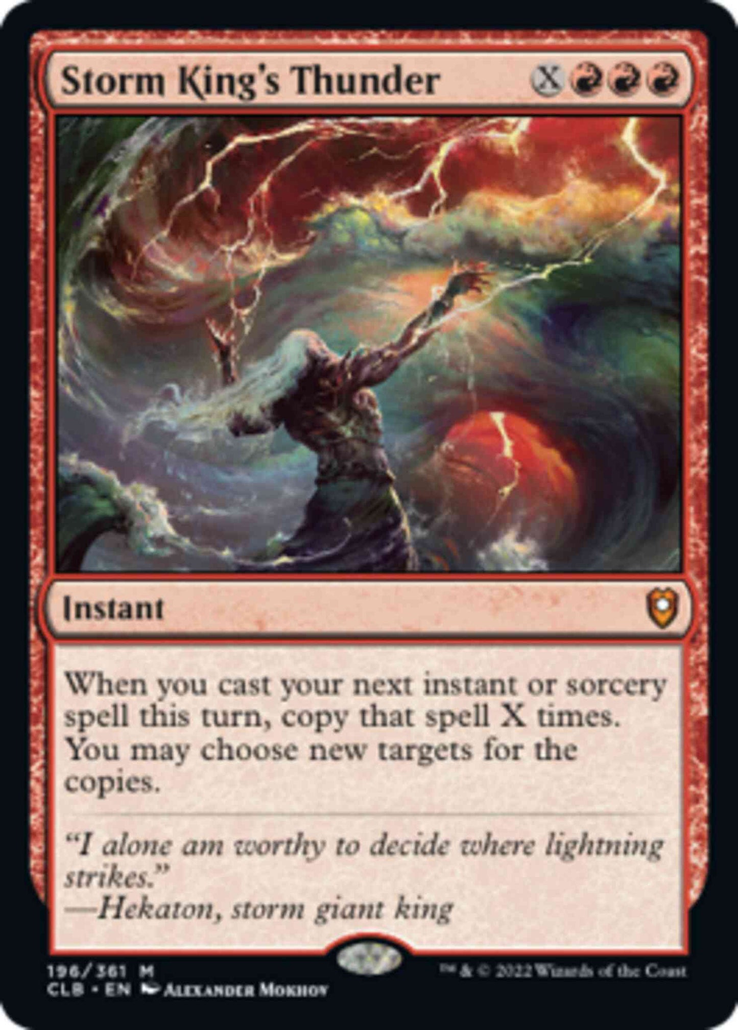 Storm King's Thunder [196] [Commander Legends: Battle for Baldur's Gate] [Non-Foil]