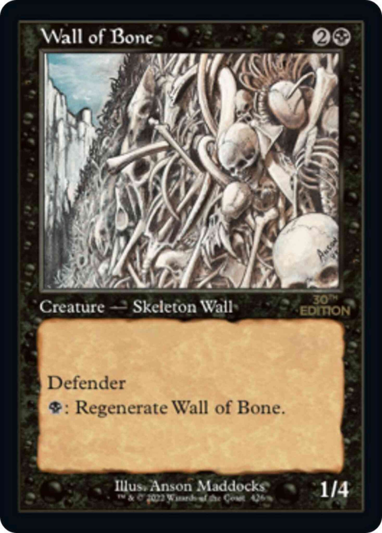 Wall of Bone [426] [Retro Frame] [30th Anniversary Edition] [Non-Foil]