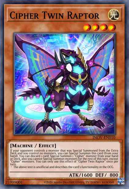 Cipher Twin Raptor - MP17-EN135 - Common - 1st Edition