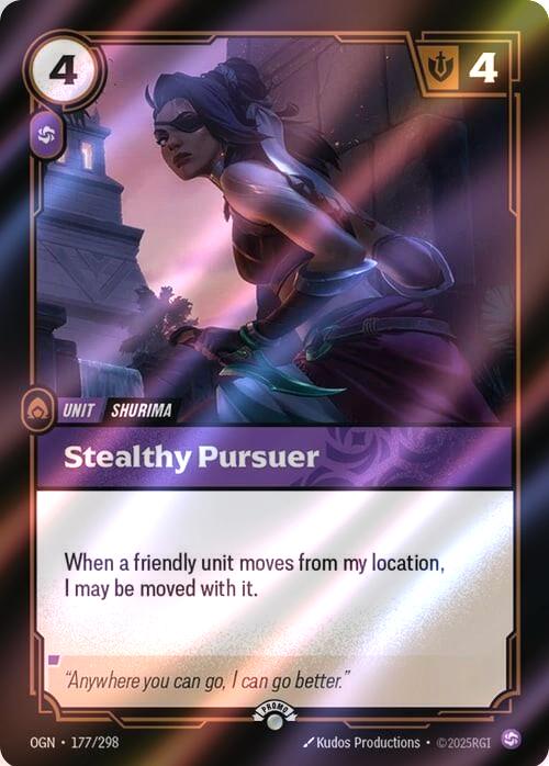 Stealthy Pursuer - 177/298 [Riftbound Organized Play Promotional Cards] [Foil]