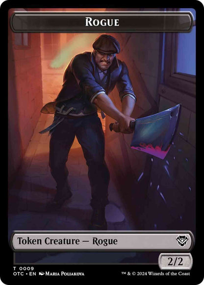 Rogue Token (09) // The Monarch Token (29) [Outlaws of Thunder Junction: Commander: Tokens] [Non-Foil]