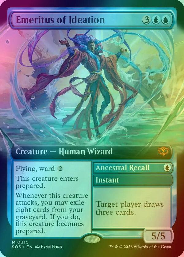 Emeritus of Ideation // Ancestrall Recall [315] [Extended Art] [Secrets of Strixhaven] [Foil]