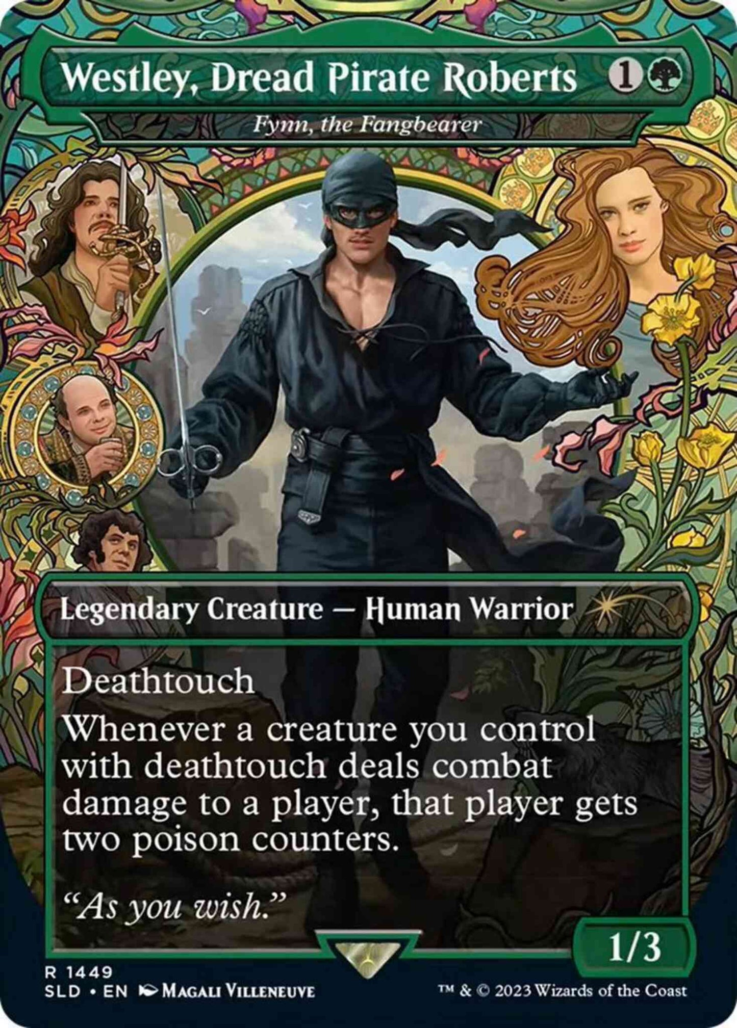 Westley, Dread Pirate Roberts - Fynn, the Fangbearer [1449] [Borderless] [The Princess Bride] [Secret Lair Drop] [Non-Foil]