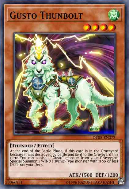 Gusto Thunbolt - HA05-EN039 - Super Rare - Unlimited