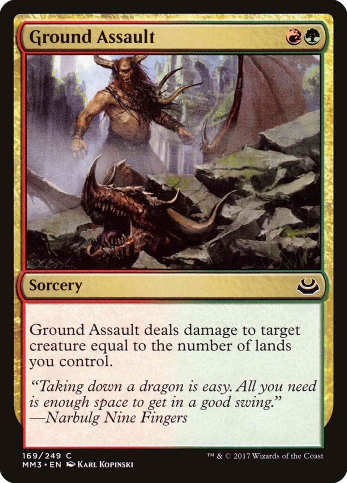 Ground Assault [169] [Modern Masters 2017] [Non-Foil]