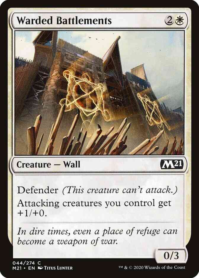 Warded Battlements [44] [Core Set 2021] [Non-Foil]