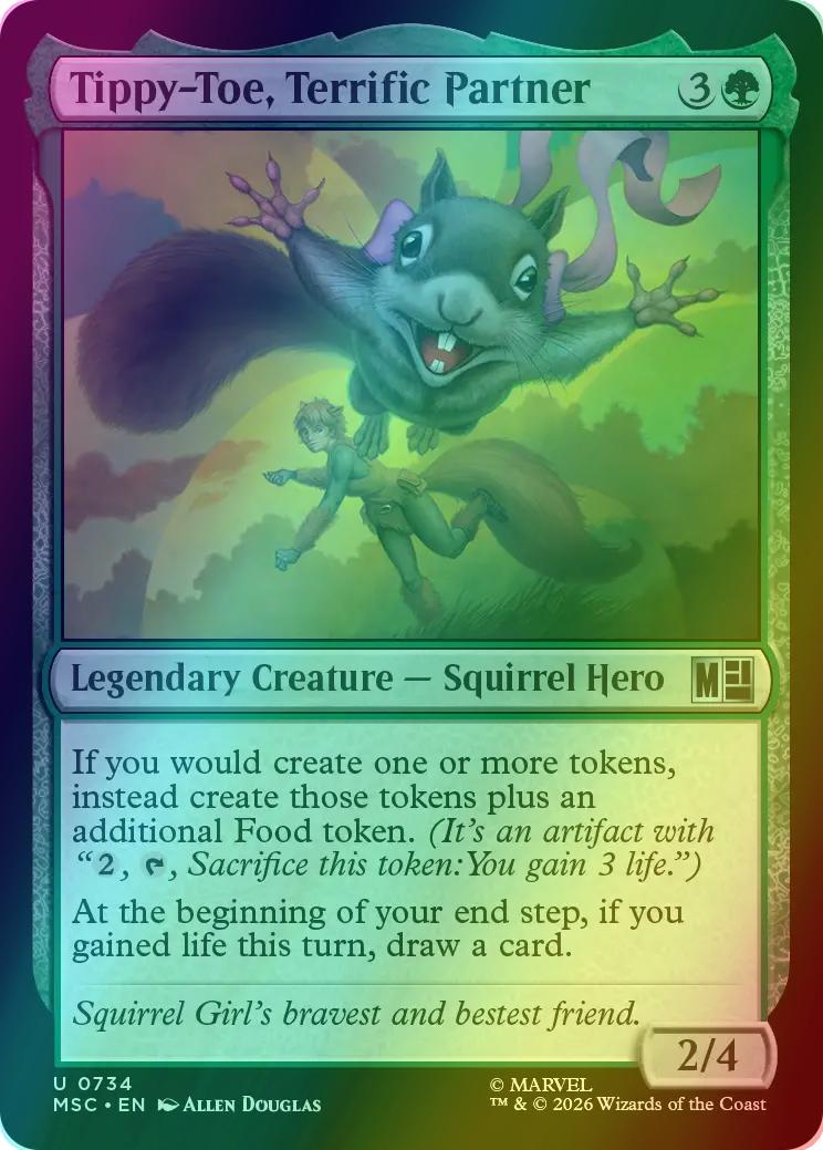 Tippy-Toe, Terrific Partner [734] [Jumpstart] [Marvel Super Heroes: Commander] [Foil]